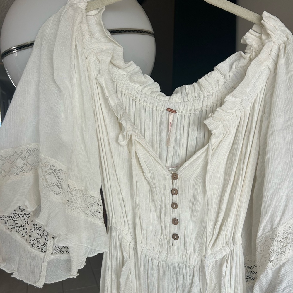Free People Ivory Beach Bliss Maxi Dress, size XS - Picture 6 of 12